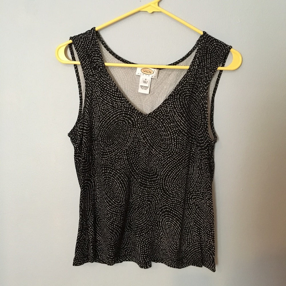 Talbots patterned sleeveless shirt